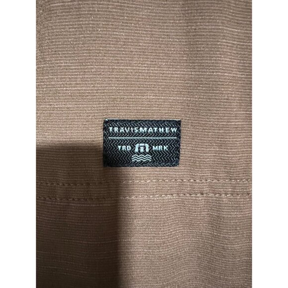 TravisMathew Mens Cold Heart 2.0 Vest Brown Full-Zip Sleeveless Lightweight Jack - Picture 3 of 11